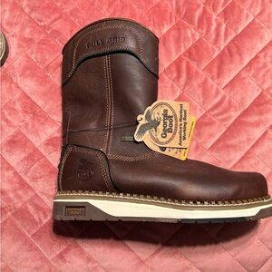 Georgia Boot Men's Dark Brown Pull-On Boots